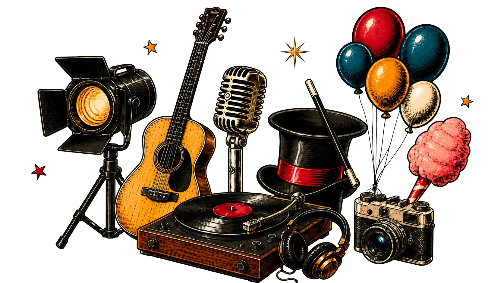 Illustration vintage ShowFinder